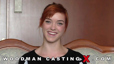 Redhead girl at Woodman casting