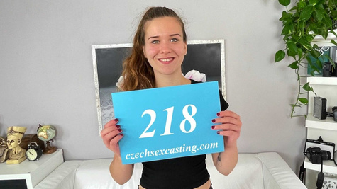 Sarah SMTH in Czech teen at her first casting