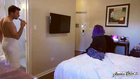 Fuck) in Violet Fucks James Deen in His Hotel Room